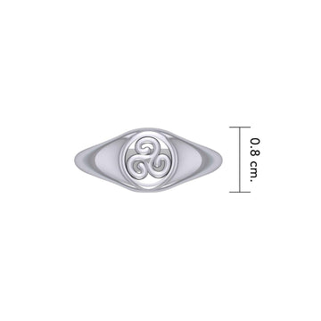 Celtic Triskele Sterling Silver Ring TRI1314 - Jewelry